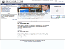 Tablet Screenshot of confidentinvest.ro